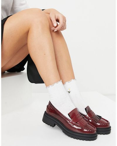 ASOS Melon Chunky Loafers - Red