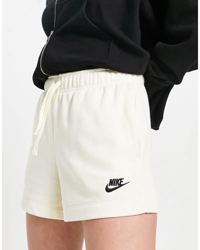 Nike Club - short en polaire resserré - crème - Noir