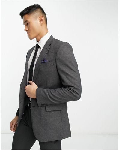 Ben Sherman Wedding Suit Jacket - Grey