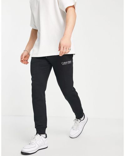 Calvin Klein Logo Coordinates Cuffed sweatpants - Black