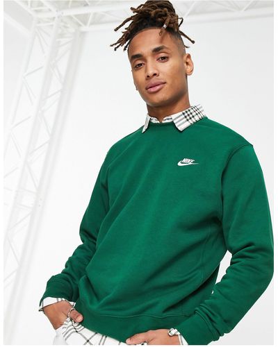 Nike Club - Sweatshirt Met Ronde Hals - Groen