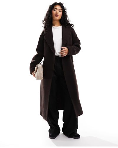 & Other Stories Belted Wool Coat - Black