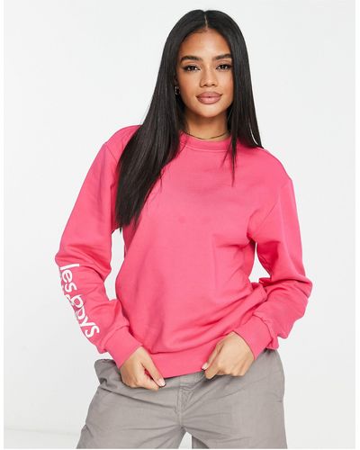 Les Girls, Les Boys – lounge-sweatshirt - Pink
