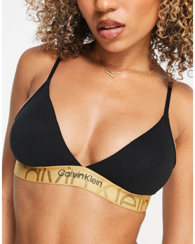 Calvin Klein 000qf7054e Embossed Icon Holiday Push-up Bralette