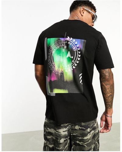 Marshall Artist Paridiso - T-shirt Met Print Op - Zwart