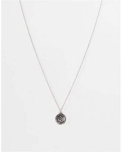 Reclaimed (vintage) St Christopher Pendant Necklace - Metallic