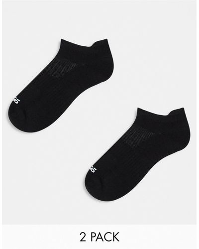 ASOS 4505 Icon 3 Pack Anti Bacterial Sneaker Sport Socks - Black