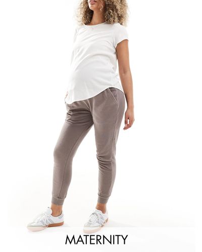 Cotton On Cotton On Maternity Trackies With Bump Waist Band - White