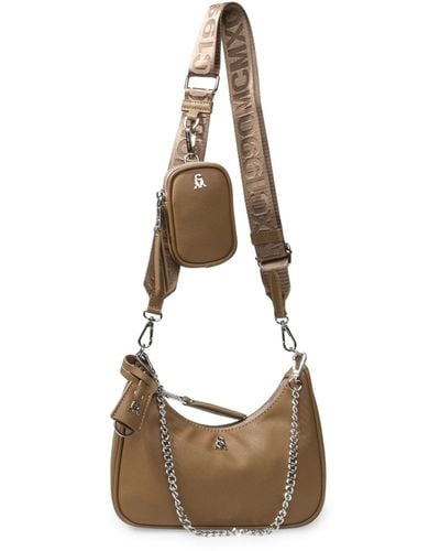 Steve Madden Bvital Cross-body Bag With Chain Strap - Natural