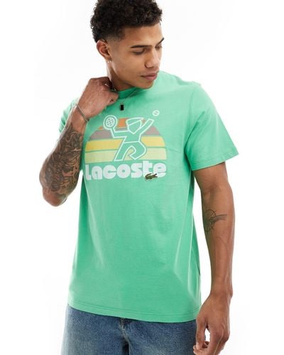 Lacoste – kurzärmliges t-shirt - Grün