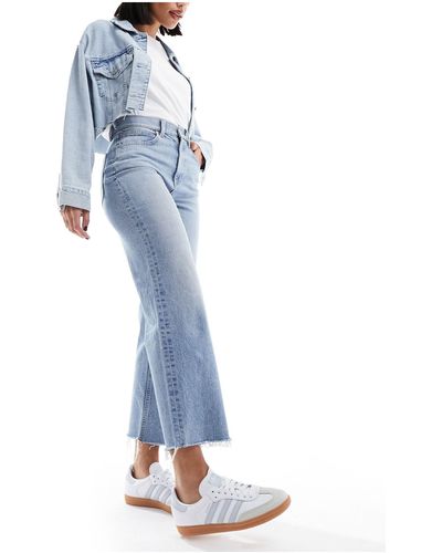 ASOS Cropped Easy Straight Jean - Blue