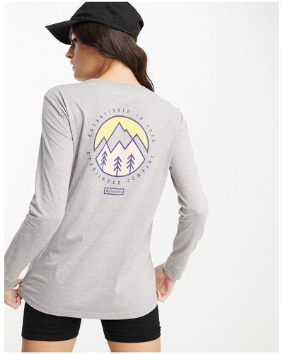 Columbia North Cascades - T-shirt Met Lange Mouwen En Print Op - Wit