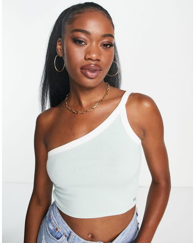 Pull&Bear 3 Pack Ribbed Racer Neck Cropped Top White, & Beige in Black |  Lyst