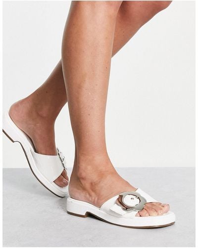 Shellys London Exclusive Tai Flat Sandals - White
