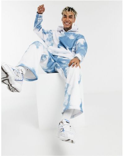 Jaded London sweatpants With Cloud Print - Blue