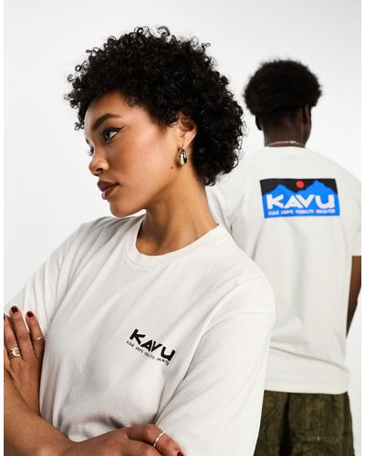Kavu – klear above etch – unisex-t-shirt - Weiß