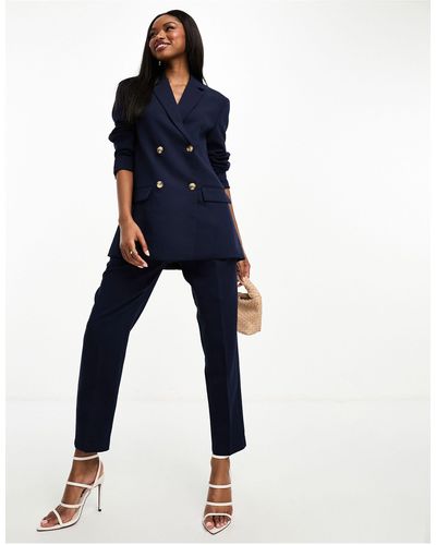 French Connection Luxe Tailored Trouser Co-ord - Blue