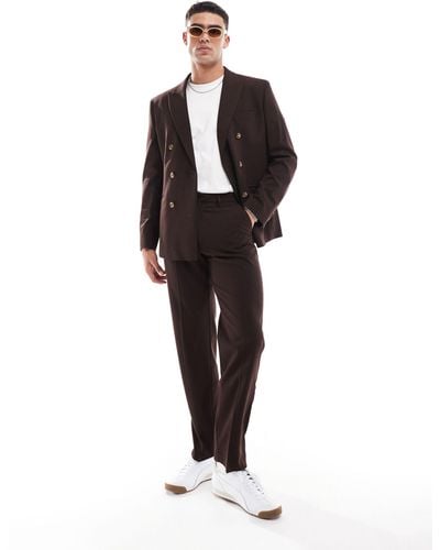 ASOS Straight Suit Pants - Black
