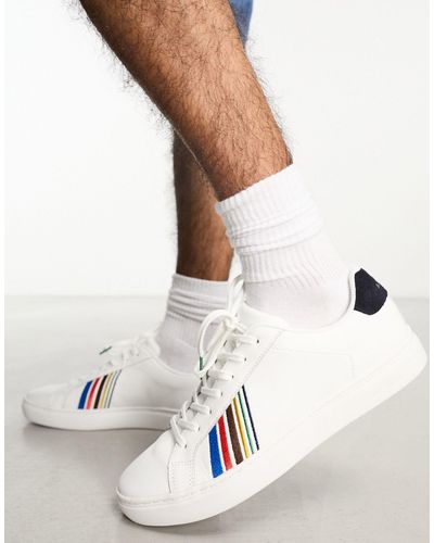 PS by Paul Smith Rex - sneakers bianche ricamate - Bianco