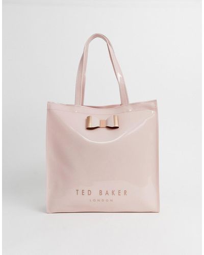 Buy Ted Baker Women Black Floral PVC Tote Bag Online - 767649