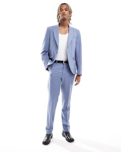 Twisted Tailor Buscott Suit Trouser - Blue