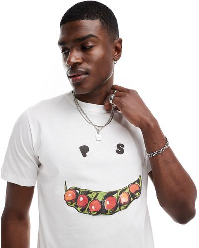PS by Paul Smith T-shirt With Smile Pod Print - White