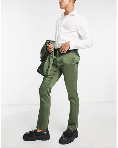 Twisted Tailor Draco - pantaloni da abito salvia - Verde