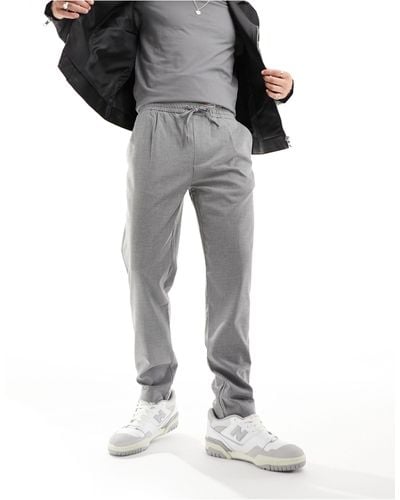 Pull&Bear Tailored Pants - Gray