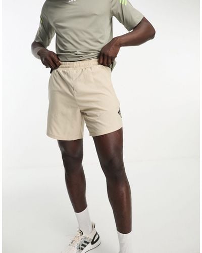 adidas Originals Adidas Training Design 4 Movement Shorts - Natural