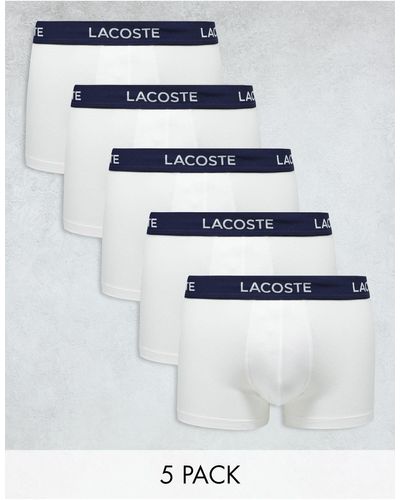 Lacoste 5-pack Trunks - White