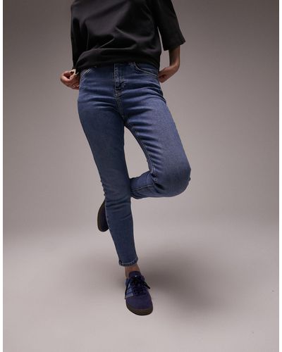 Topshop Unique – jamie – jeans - Blau