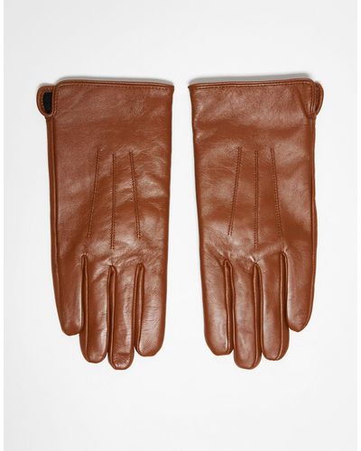 Barneys Originals Barney's Originals Real Leather Glove - Brown