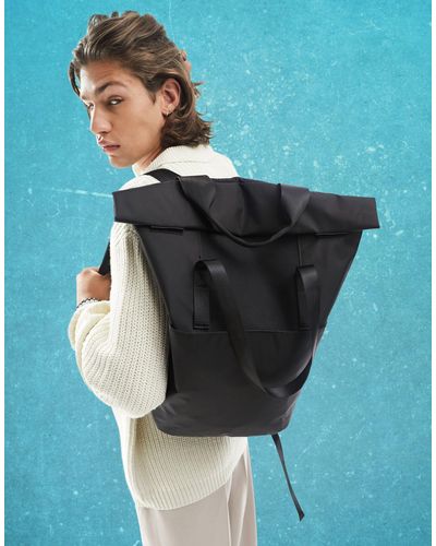 ASOS Nylon Rugzak Met Laptophoes - Blauw