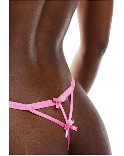Boux Avenue Henley Lace Thong - Brown