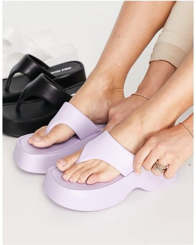 Public Desire Kaye Chunky Flatform Sandals - Purple