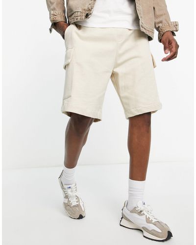 New Look Washed Cargo Short - Natural