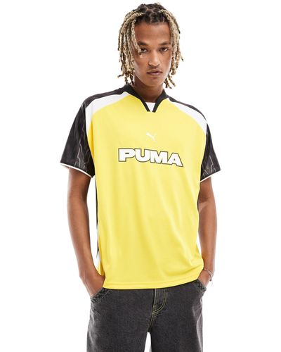 PUMA Retro Football Jersey - Yellow