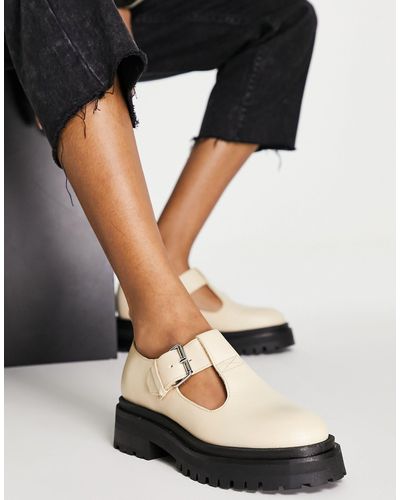 & Other Stories Zapatos oxford hueso con suela gruesa - Blanco