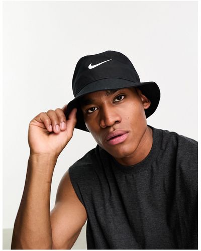 Nike Bucket Hat Met Swoosh-logo - Zwart