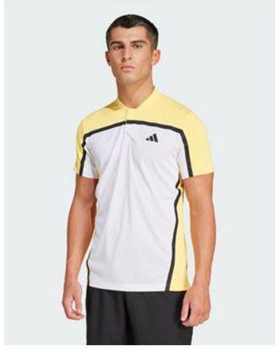 adidas Originals Adidas Tennis Heat.rdy Pro Freelift Polo Shirt - White