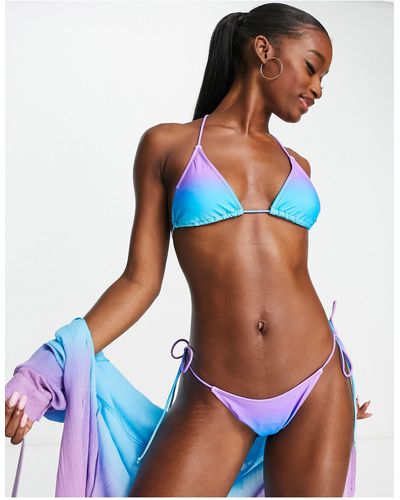 Buy Rainbow Design Bikini Set Women's Beach Bathing Suit Online in India 