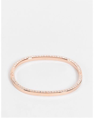 Calvin Klein Bracelet With Crystal Embellishment - Metallic