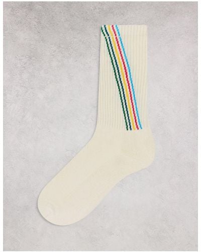 PS by Paul Smith Paul Smith Socks With Logo Stripe - White