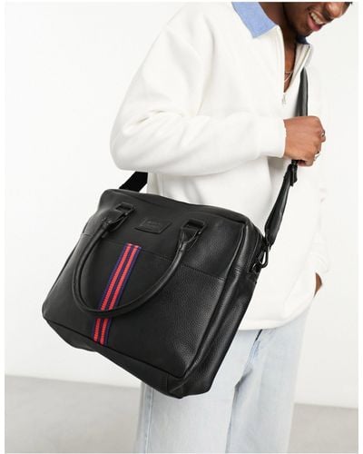 Barneys Originals Real Leather Messenger Bag - White