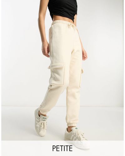 River Island Cargo Trouser With Pocket Detail - Natural