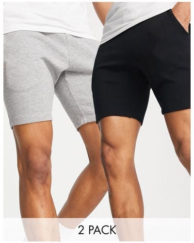 ASOS Set Van 2 Jersey Skinny Shorts - Meerkleurig