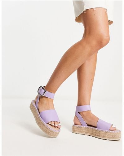 ASOS Jinny Espadrille With Oval Buckle - White