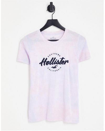 Hollister Tie Dye Logo Tee - Multicolour