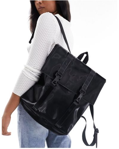 Rains Msn Mini Unisex Waterproof Backpack - Black