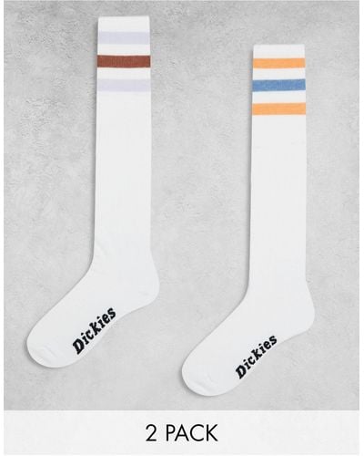 Dickies Lutak Long Crew Socks - White